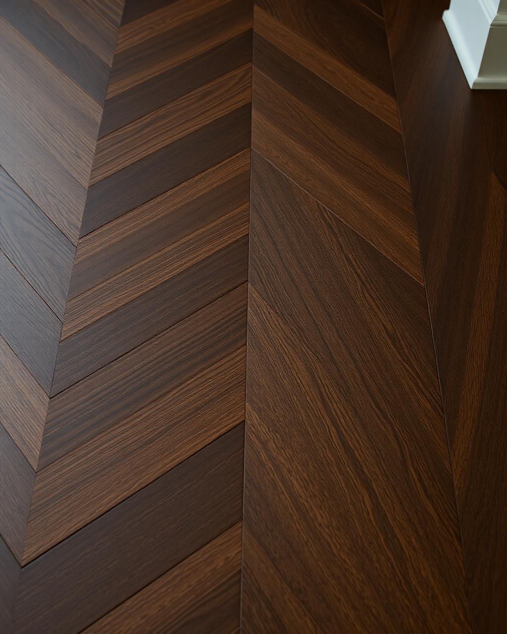 Smoked Oak Herringbone