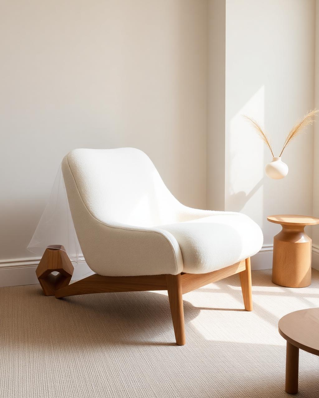 Bouclé Lounge Chair