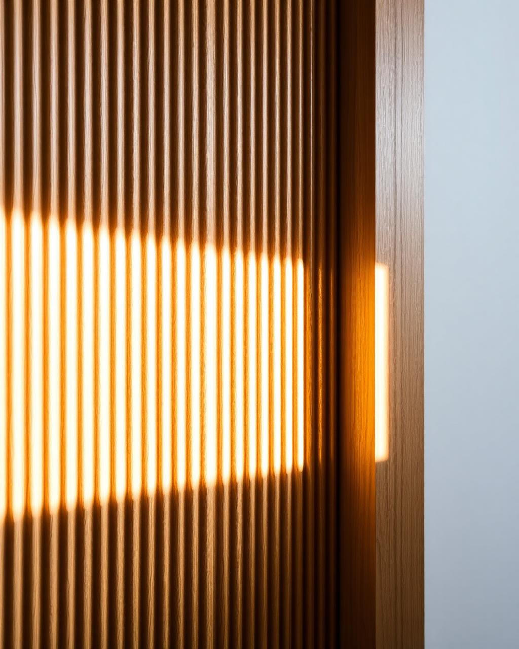 Fluted Oak Wall Panelling
