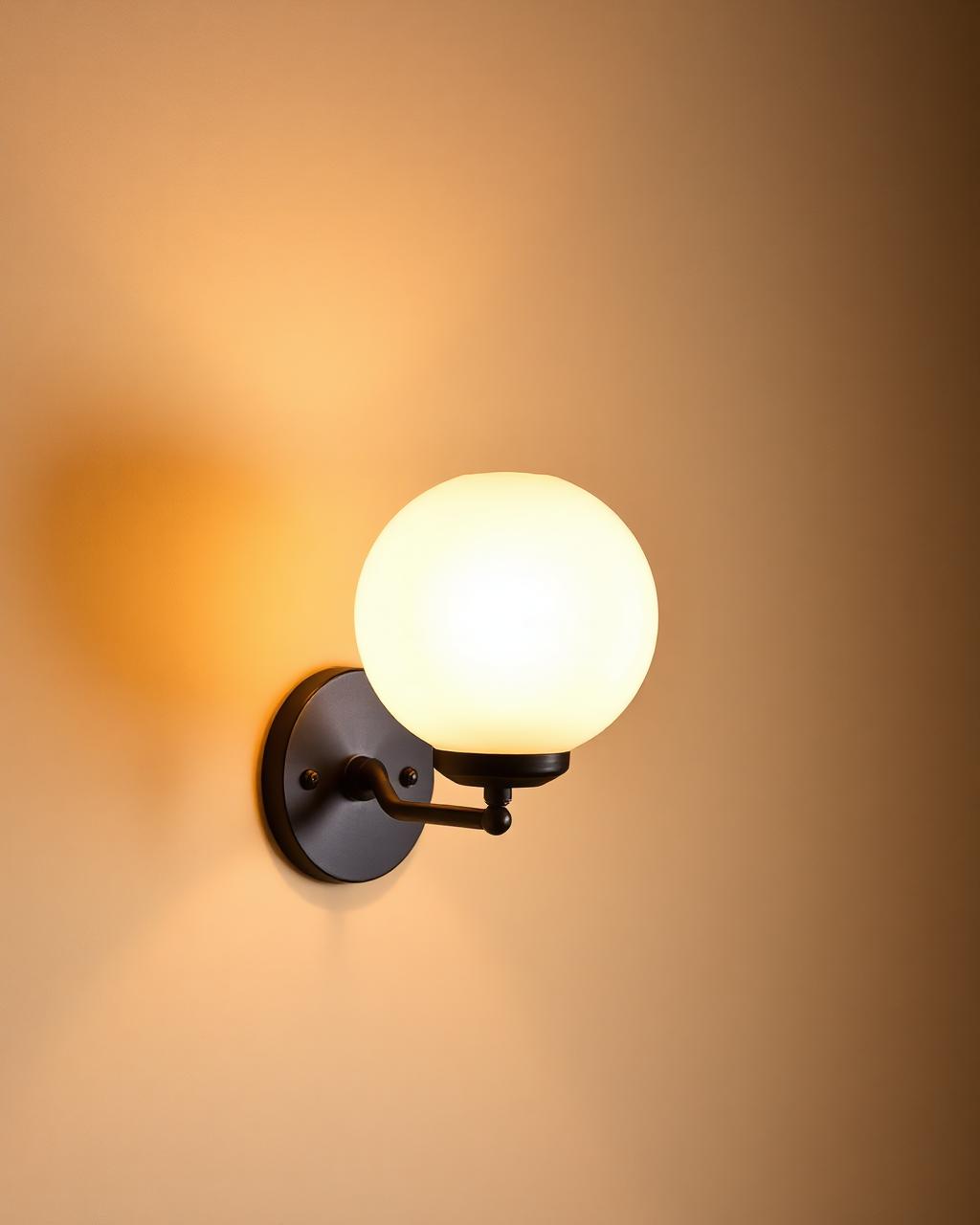 Opal Glass Wall Sconce